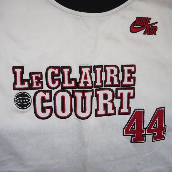 Nike Le Claire Court Basketball White Men T Shirt Jersey Vest SIZE L - Picture 3 of 12